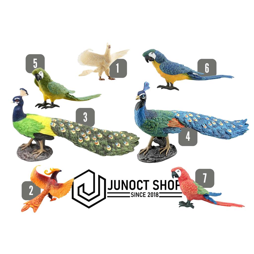 Miniature Merak & Macaw Premium - Ultra Realistic Merak Hijau, Merak Biru, Macaw Hijau, Macaw Biru, 