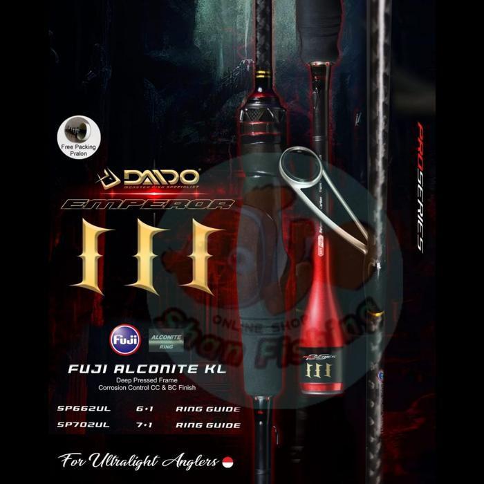 Joran Spinning Daido Emperor Gen III - Joran Utuh, 662UL: