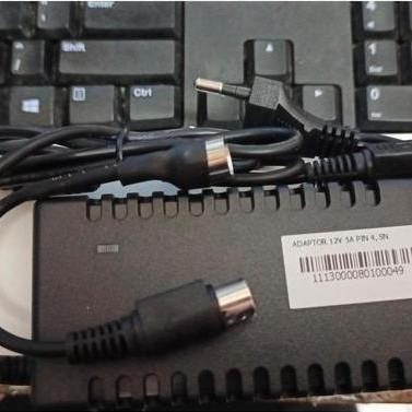 Adaptor Dvr Cctv 4Kaki 12V 5A Hikvision 5Ampere 12 Volt 4 Pin Samsung