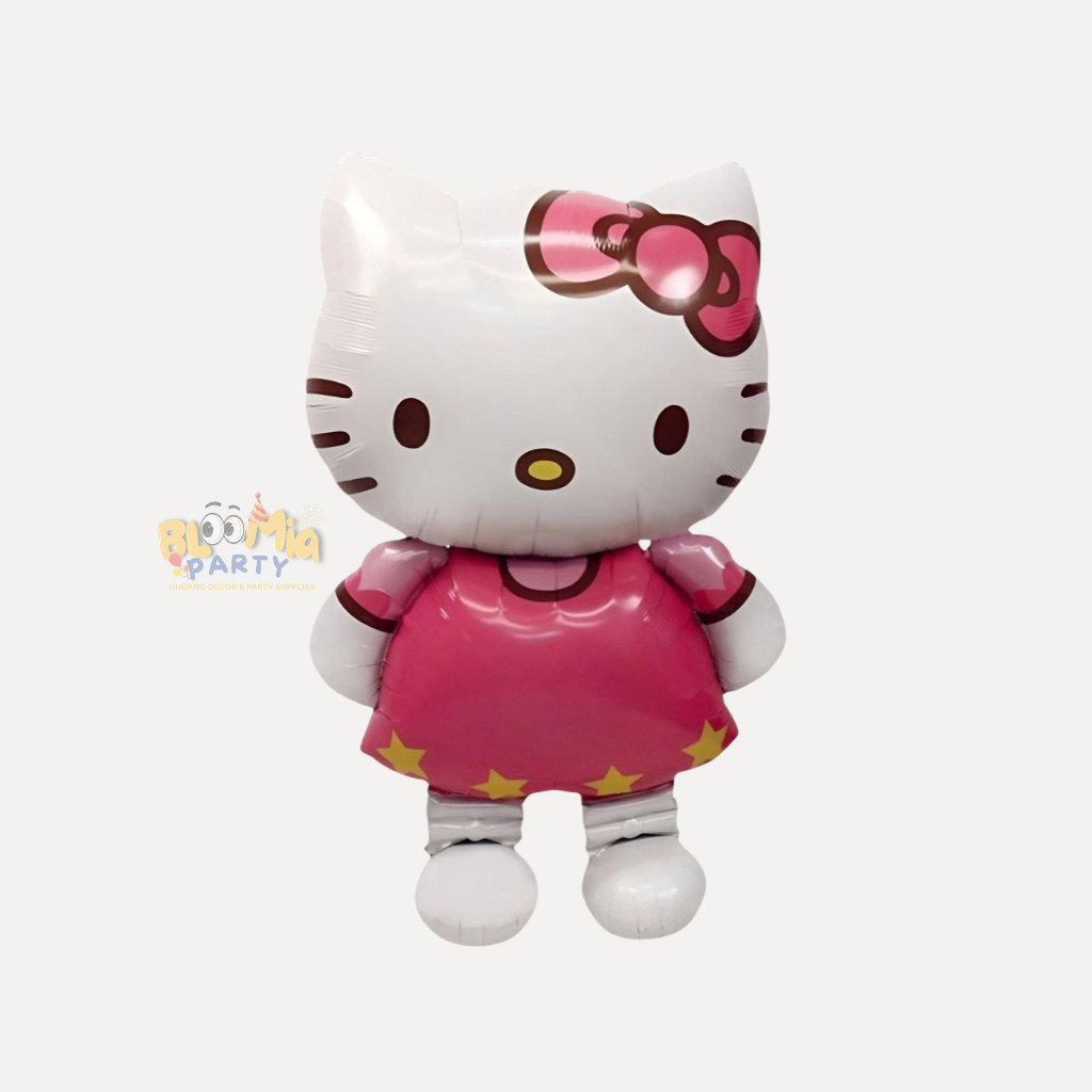 Balon Foil Hello Kitty | Balon Karakter Hello Kitty | Balon Tema Hello Kitty