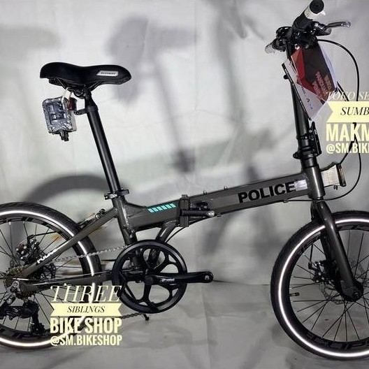 SEPEDA LIPAT ELEMENT POLICE TEXAS 2021 BLACK GREY ALLOY, 8 SPEED - Grey Black