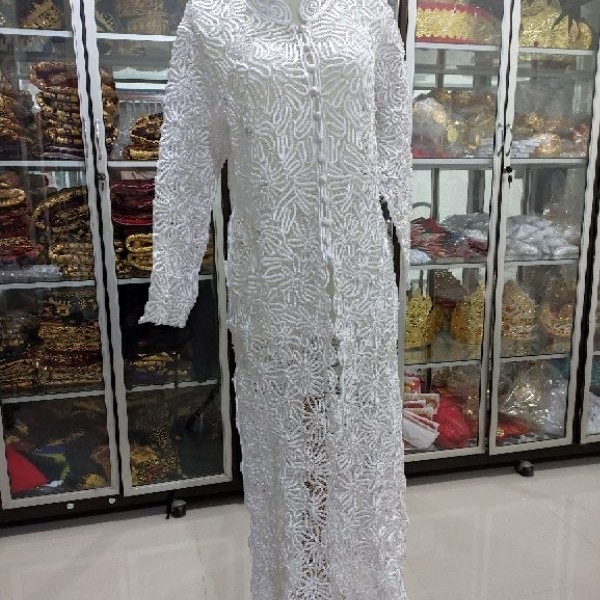 baju pakaian kebaya pengantin manten sulam usus Lampung