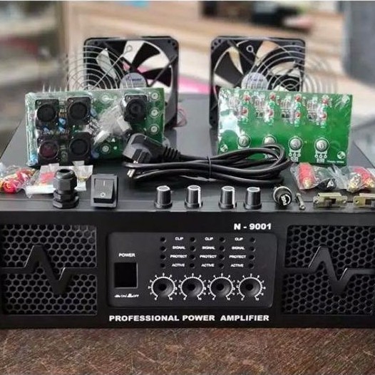 BOK POWER AMPLIFIER N9001 4CH BOX POWER N9001 4CH UKURAN 3U LENGKAP ORIGINAL DAN TERPERCAYA