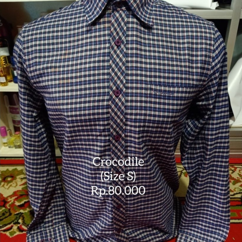 Kemeja Flanel Crocodile OriginaL