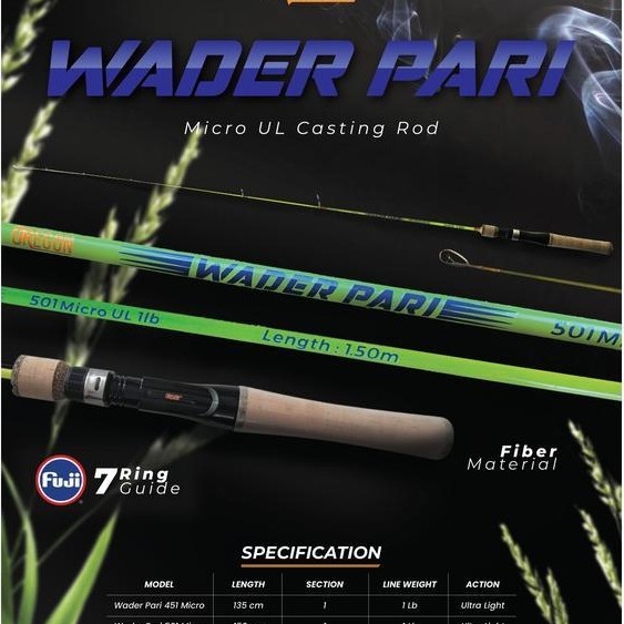 Joran Casting Oregon Wader Pari 451 Micro Ul