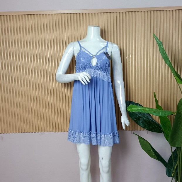 Vee-lingerie spandex premium 818837 anggun tidak terawang/lingerie set/baju tidur set
