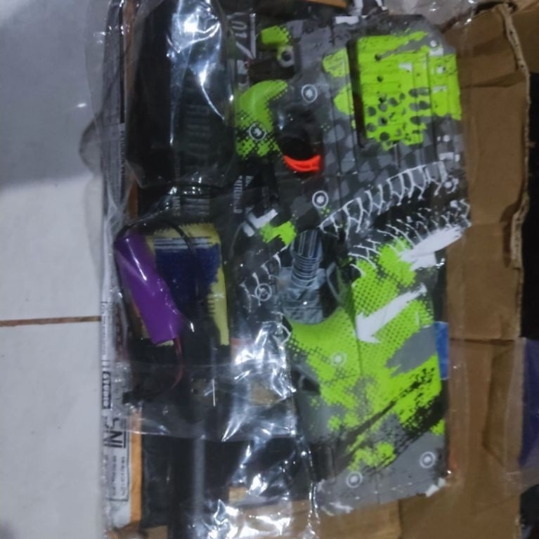 Mainan Anak Tembak Model P90 Peluru Jelly Gun