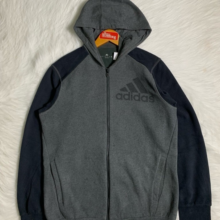 zip hoodie tiga garis second (4043) - Hoodie second - hoodie second branded - Jaket Second - Jaket S
