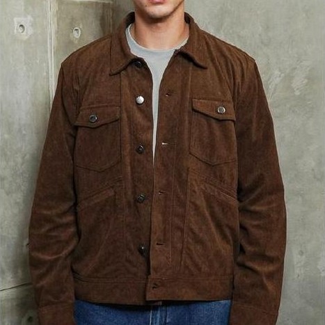 Emba Denim - Daxton Jaket Pria Corduroy Regular Fit Black