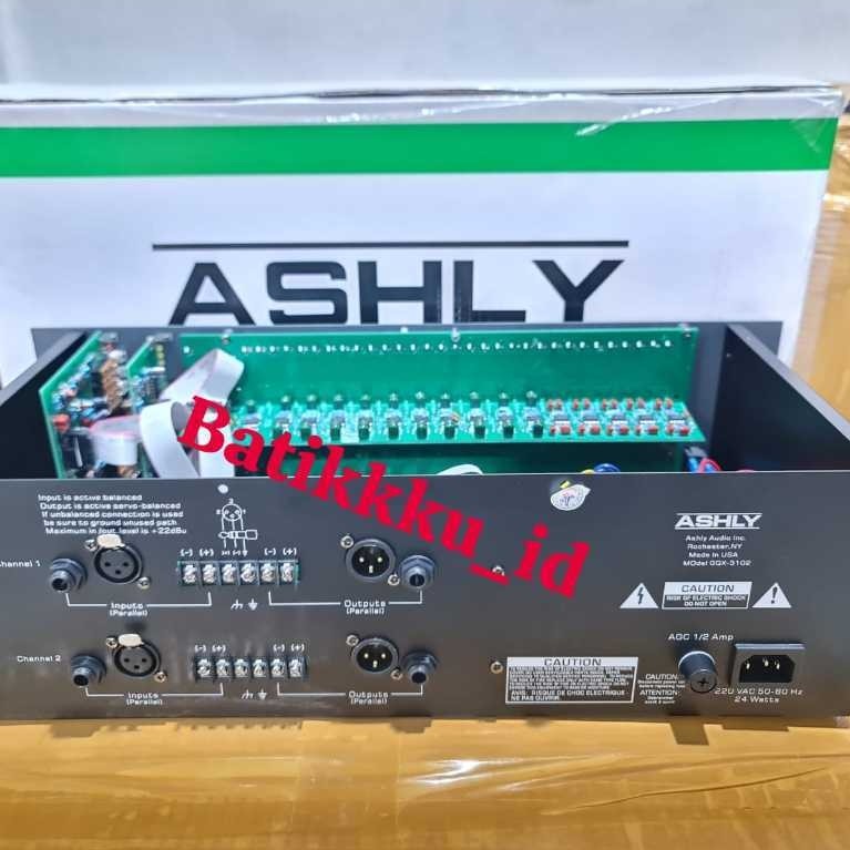 Equalizer Ashly Gqx 3102 Makro Gqx3102 Ic Full Makro 2 X 31 Ch 3U Graphic Equalizer