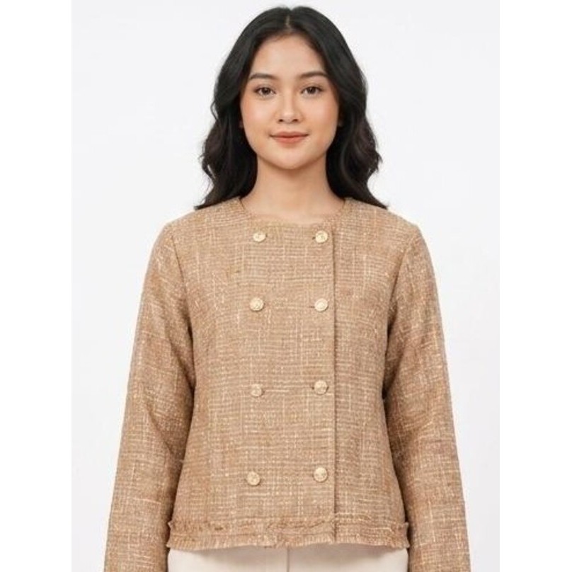 Eprise Top Lengan Panjang KHAKY FP749C Melodi-AR | Blazer Wanita