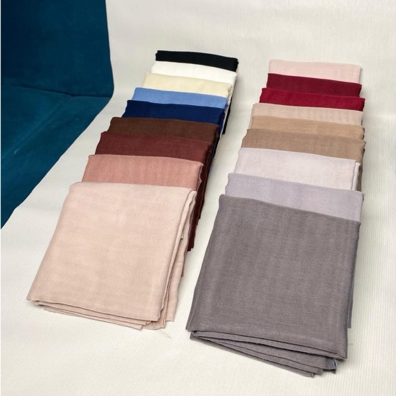 HAYAA MODEST Hijab Paris Jadul Premium Segi Empat | Jilbab Paris Basic Adem Mudah Dibentuk Daily | b