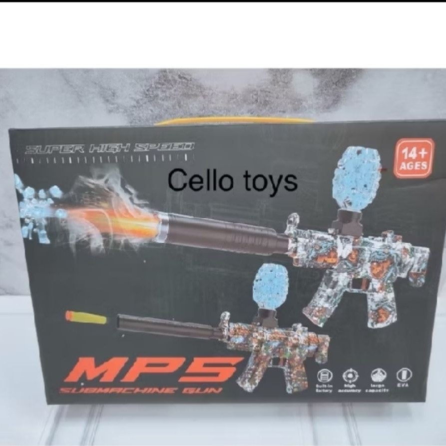 Mainan Pistol Tembakan Water Gel Elektrik Gun Baterai Casan