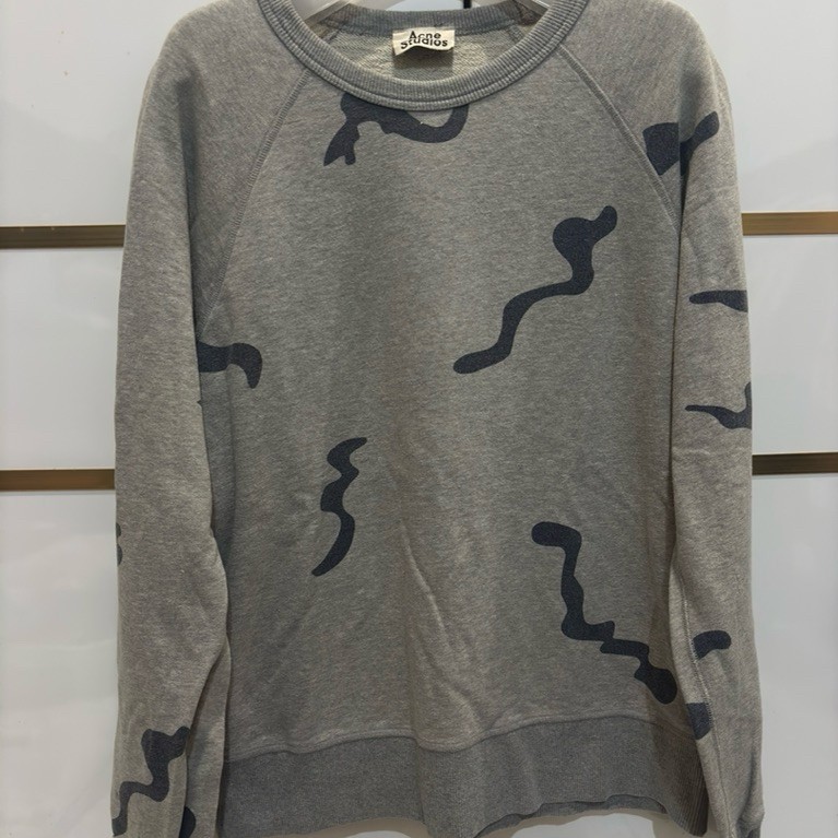Crewneck baju lengan panjang Acne Studios art jarang