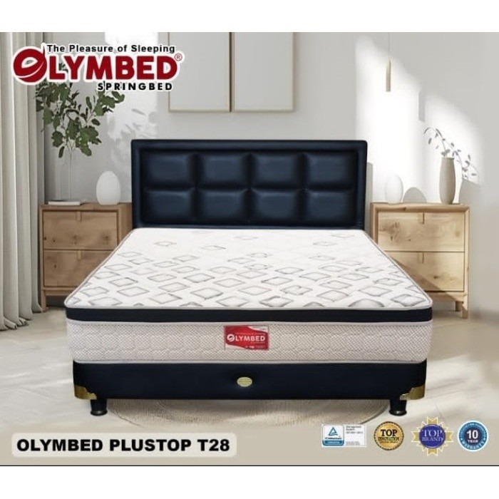 Bed Set springbed plushtop Olymbed by bigland + Divan Full GDK