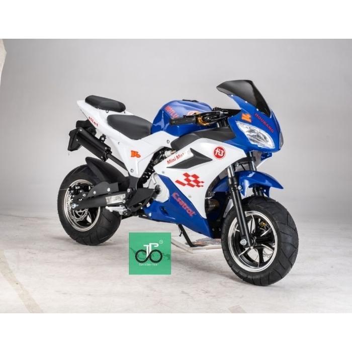 Murah MiniMotor New Medium GP 4tak 50cc Double Starter TERBARU Elegan - hitam