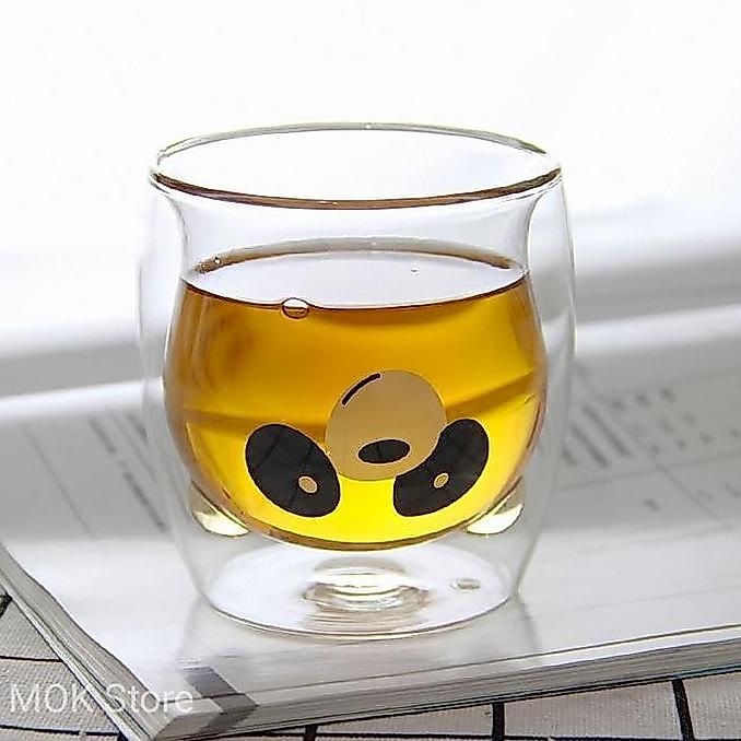 Nyam- Double Ll Glass Panda/Gelas Kaca Panda Double Ll