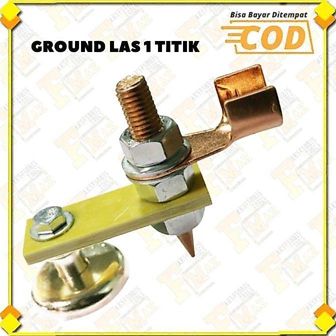 AHROKA Alat Las Listrik-Clamp Conector Cable Grounding Klem Tang las 1 Titik