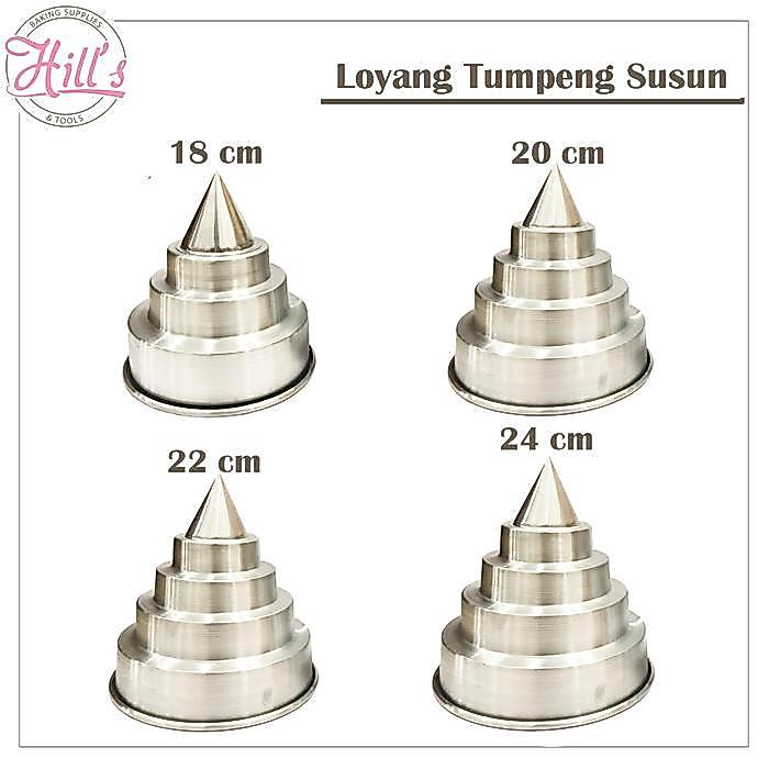 LOYANG TUMPENG SUSUN / CETAKAN TUMPENG SUSUN 18 CM 20 CM 22 CM