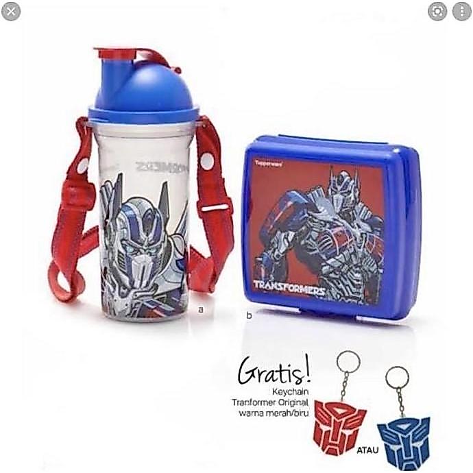 Tempat makan dan minum anak Tupperware Transformer Lunch set