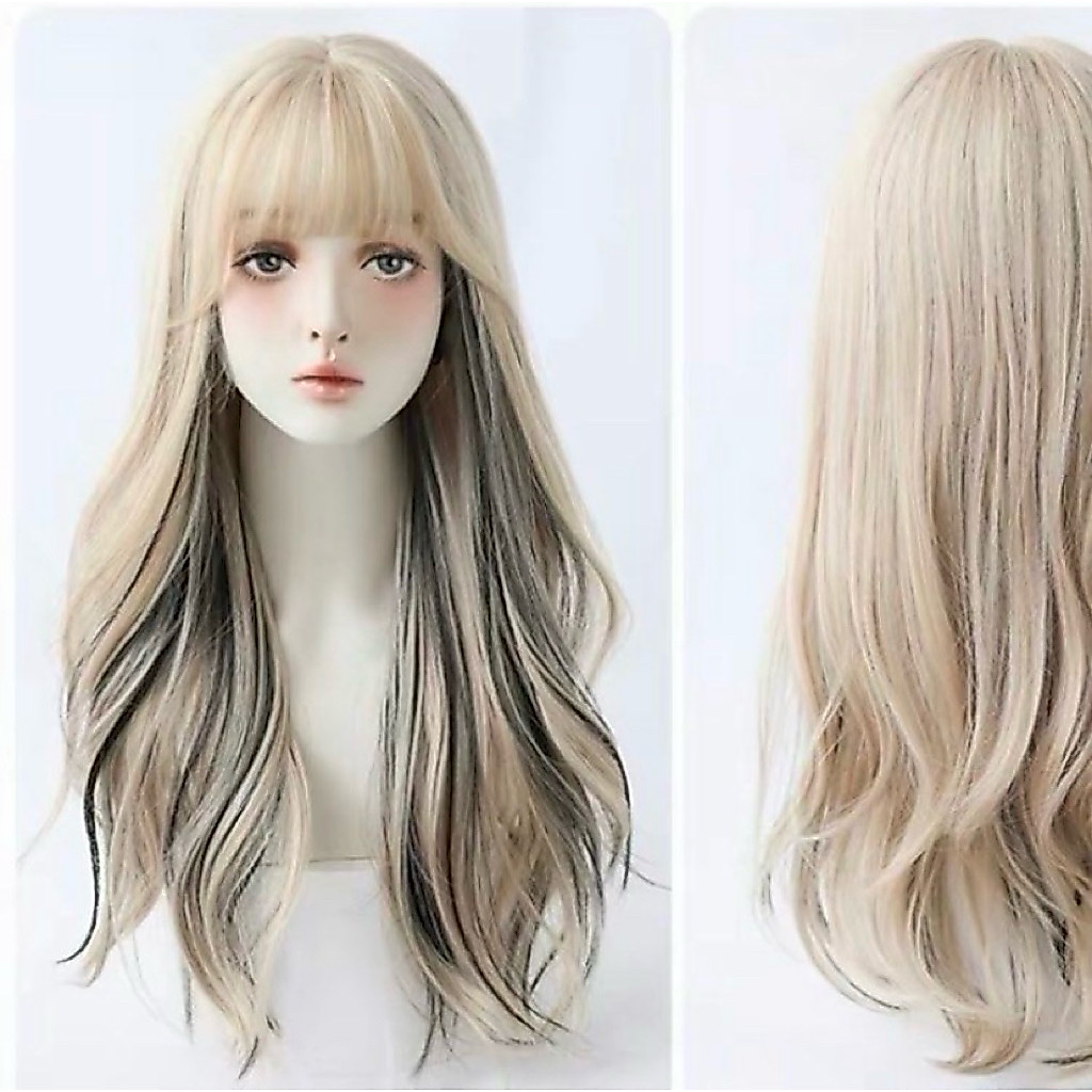 preloved AEGYOSHOPPE - 3309 full wig korea rambut palsu satu kepala 60 cm Rambut Palsu Wig Wanita Ko