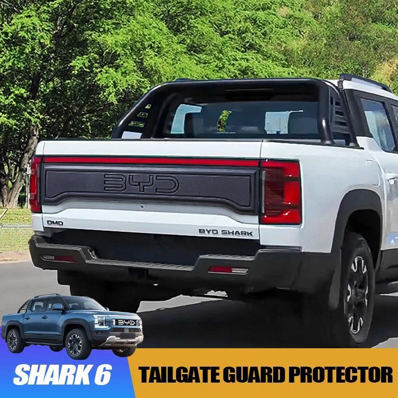 Tailgate Guard Protector for BYD Shark 6 Truck Rear Door Protection Black Warrior Style Exterior Mof