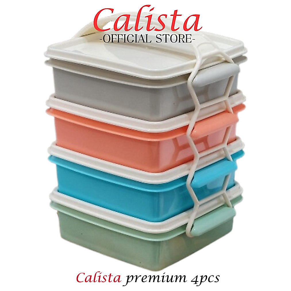 [ CALISTA ] LUNCH BOX RANTANG CALISTA GALAXY PREMIUM SET ISI 4PCS
