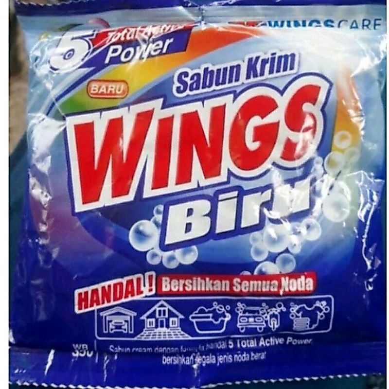 sabun Wings biru 500 wb