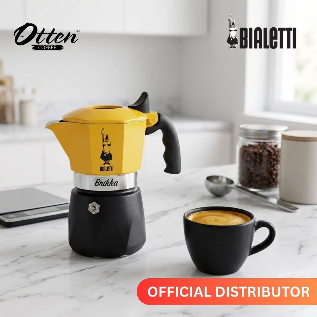 Bialetti - Brikka Yellow - Mokapot 2 Cups