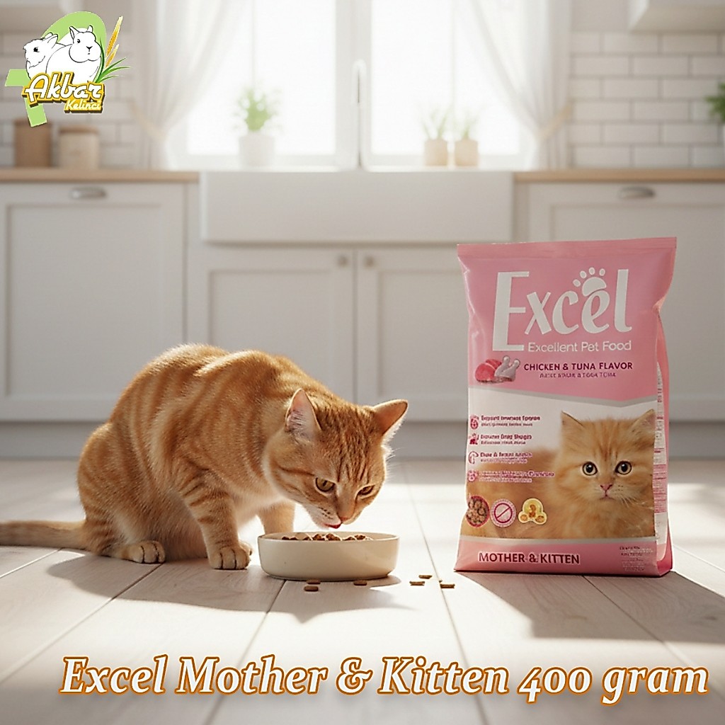 makanan kucing excel mother kitten 500 gram - Excel Mother & Kitten