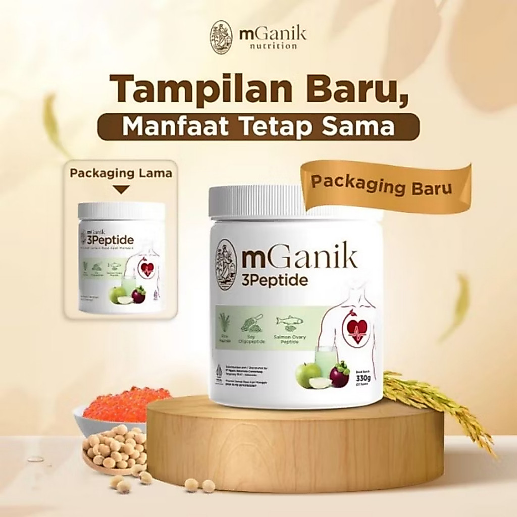 mGanik 3PEPTIDE 330 gram Suplemen Kesehatan Mganik Peptide