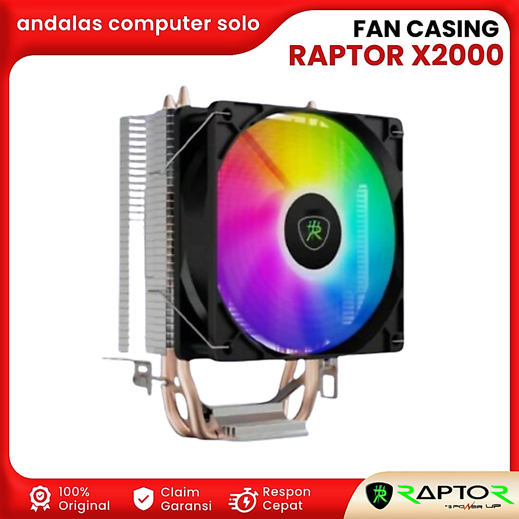 Fan Raptor X2000 CPU Cooler 92mm Fan CPU Cooler