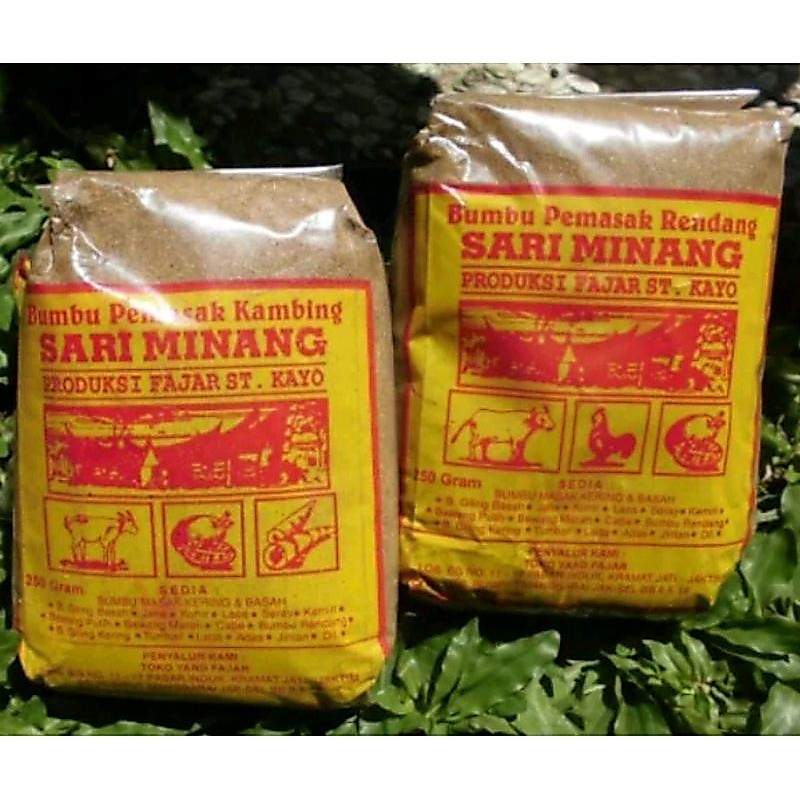 Sari minang bumbu rendang 250 Gram / Bumbu lauk rendang / Bumbu Giling Rendang / Bumbu Rendang kerin