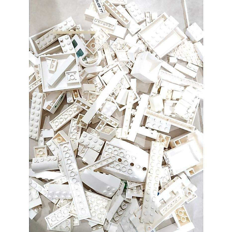 Lego Curah Part Original & Technic Bersih WHITE Original 100gr