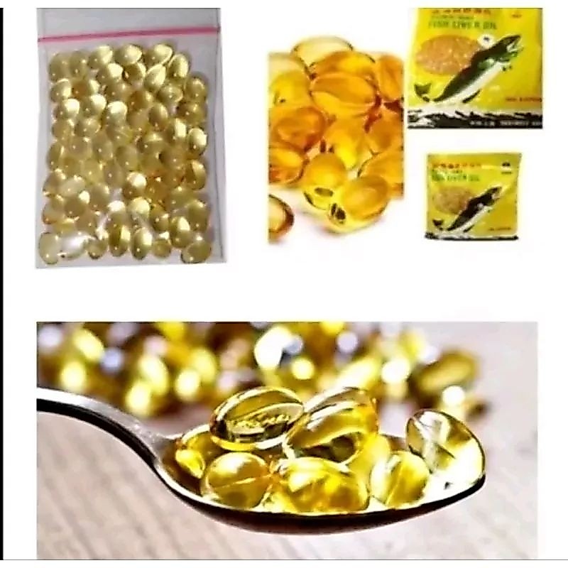 Tung Hai Fish Liver Oil Original SSA Minyak Ikan Hrg Ecer 25 Butir / Minyak Ikan Untuk Kucing Ayam D