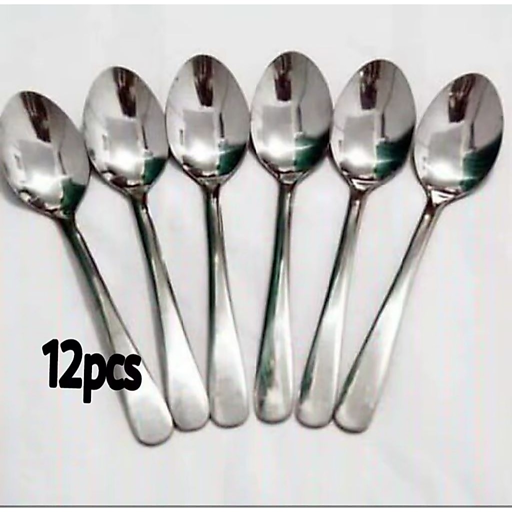 1. lusin SENDOK MAKAN  STAINLESS TEBAL/ GARPU  MAKAN  STAINLESS TEBAL