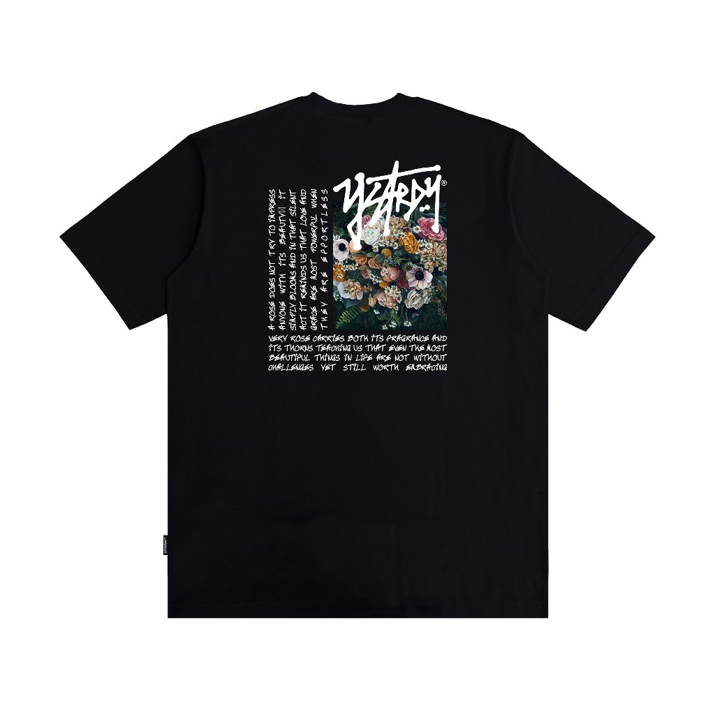 Yesterday – Baju Kaos Distro Pria Original T-Shirt Pria Cowok Keren Hitam Taku