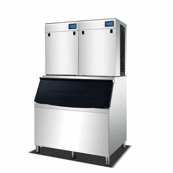 Mesin Es Batu Kristal 1 Ton Commercial Ice Maker 1000KG/24JAM Ice Cube Machine 1000 Kg Kitchenware