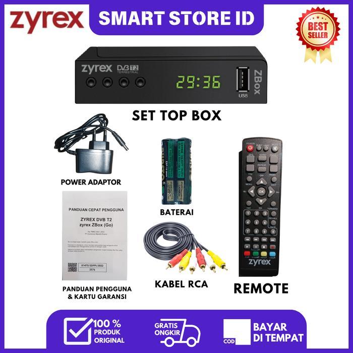 STB TV Digital Murah Support WiFi Cocok untuk TV Tabung dan LED Full HD 1080p - ZYREX, STB ONLY