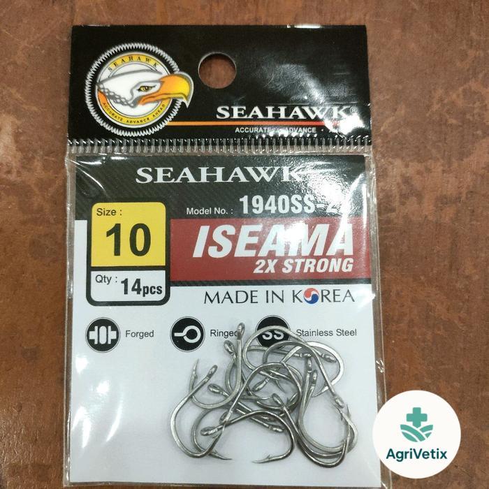 Kail Pancing Seahawk Iseama 1940SS 2x Strong Stainless Steel - 10