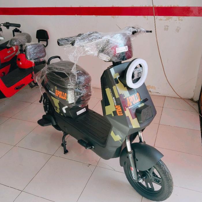 Sepeda Listrik Goda 118Y Apolo Barang Dijamin 100% ORI Untuk Luar Kota Padang - Hitam