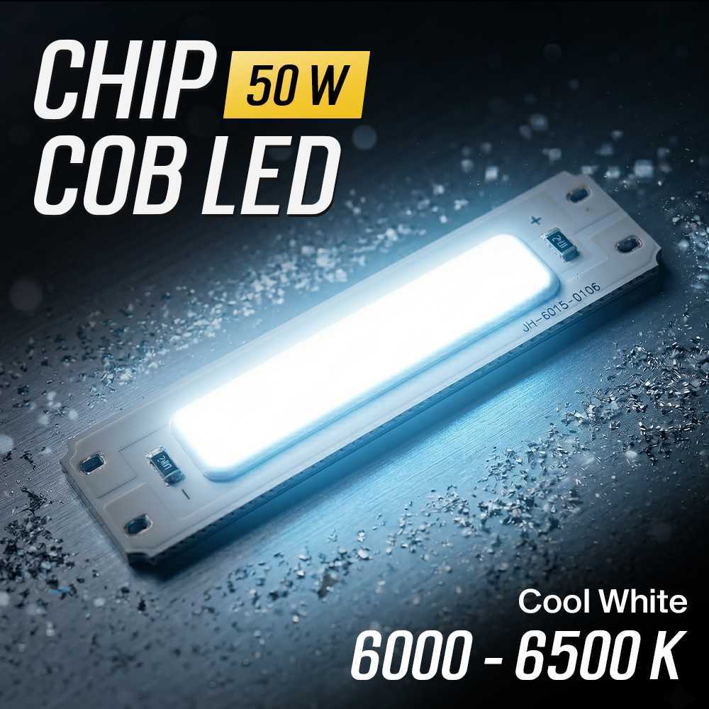 Ovicart Chip LED Lampu COB Car Interior Desk Lamp 6000-6500K 5V 50W - COB6015-DC5-50 - Tinari