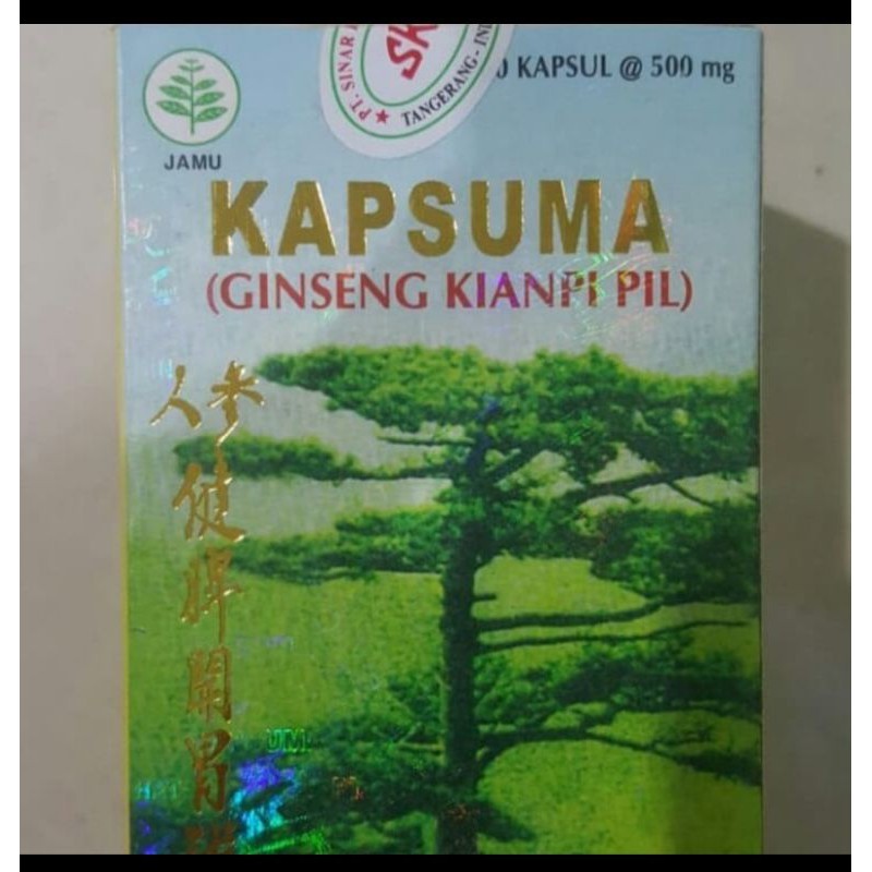 HerbaLita ~ ( PILL GEMUK ORI ) Jamu Kapsuma / Ginseng kianpi pil isi 60 kapsul - untuk nafsu makan