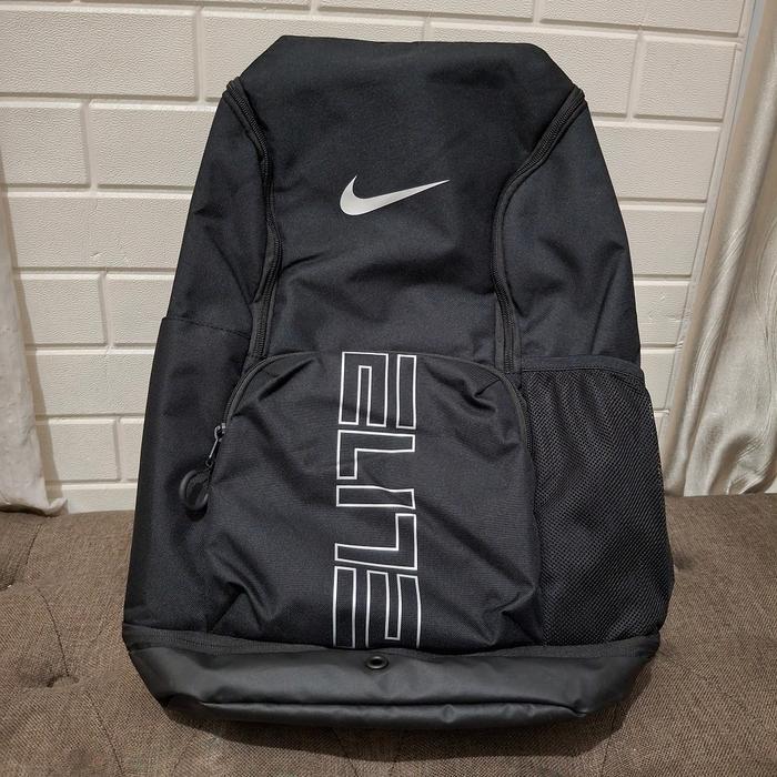 Tas Nike Varsity Elite Hoops Backpack Basket Original Black Tas Olahraga Pria Unisex Hitam