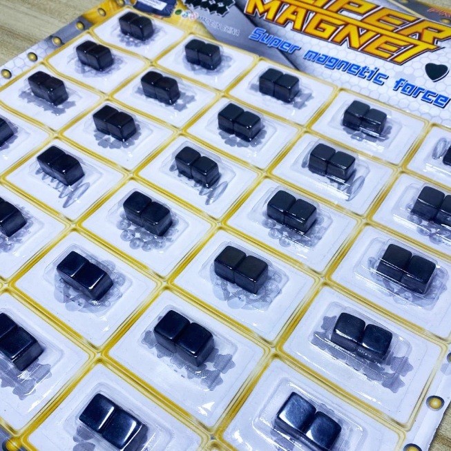 TOKOACCBOSS - Mainan Magnet Harga Per 1 PCS Magnet Kotak Kubus / Mainan Magnet Kubus / Mainan Anak M
