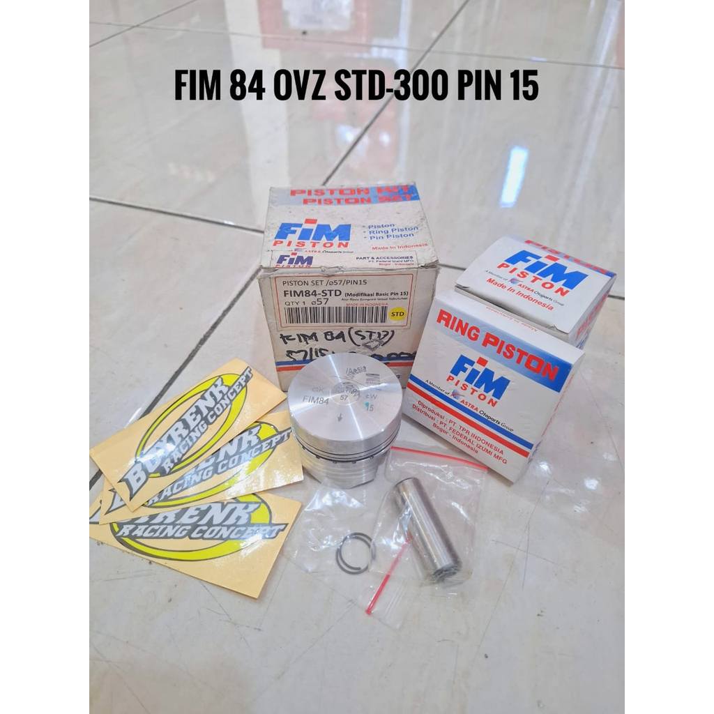 PISTON KIT  SEHER SEKER FIM 84 DIAMETER 57/57.5/58/58.5/59/59.5/60 PEN 15 CUSTOME DOME - BOYRENK RAC