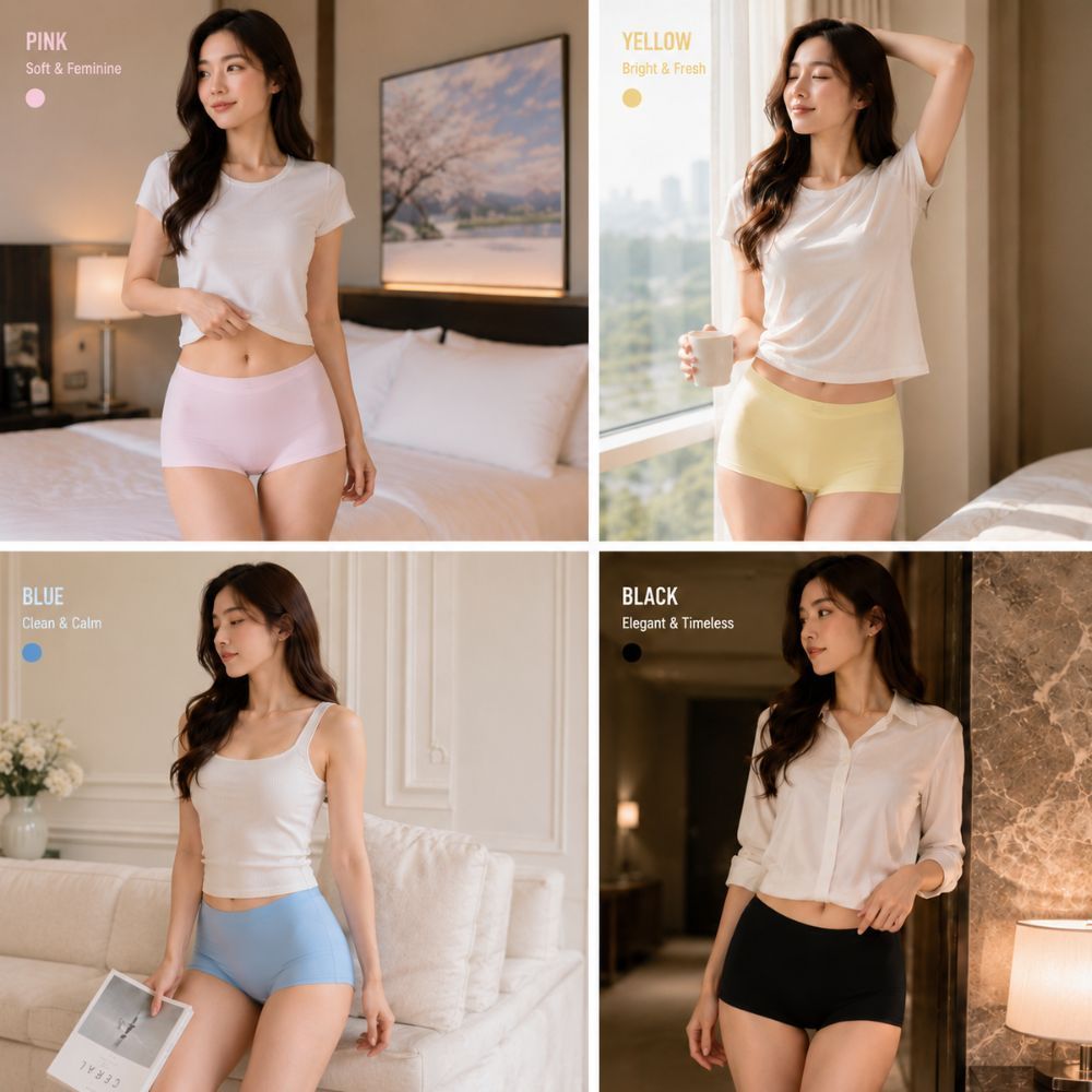 Celana Dalam Wanita Seamless Nosile Boyshort Anti VPL
