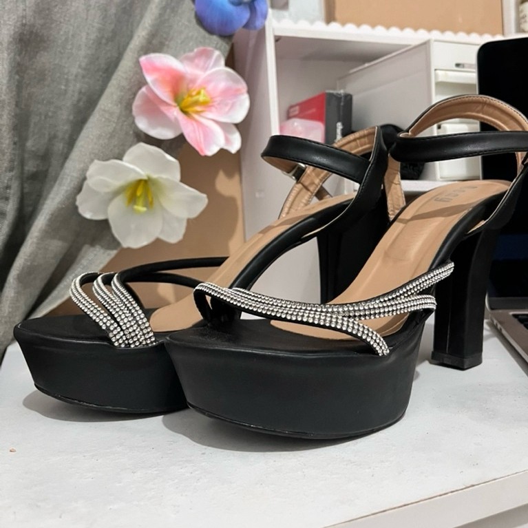 [PRELOVED] Heels Pageant - Platform Heels - Heels 10 cm - Ankle Strap Heels