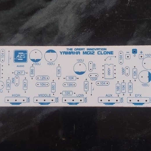 PCB Mixer 7 Potensio Clone YAMAHA MG12 SH-997