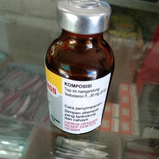 Testohormon 20 ml dan alat suntik - Injeksi Hormon Birahi Hewan Jantan